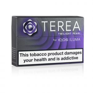 A closed pack of IQOS Terea Twilight Pearl sticks